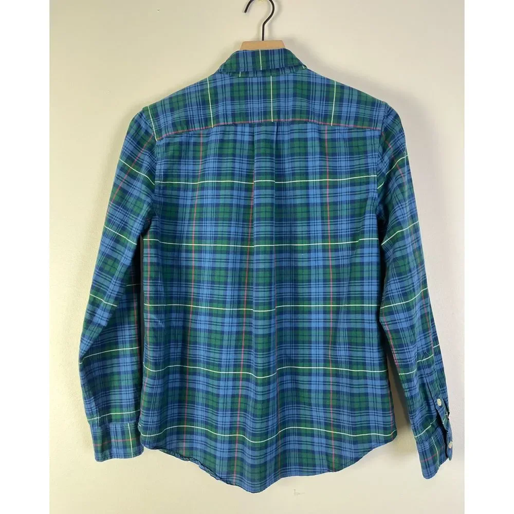 Ralph Lauren‎ Boys Plaid Button Down Shirt Classic Preppy Cotton Casual L 14-16